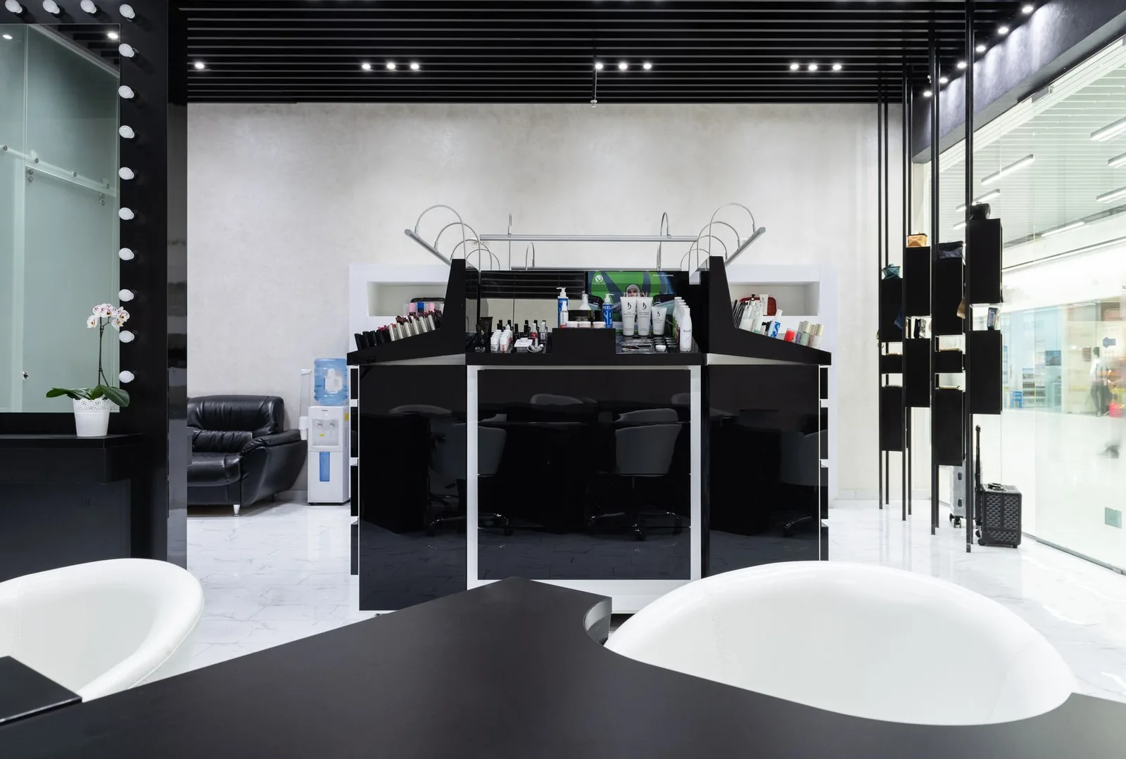 Interior of a modern beauty salon