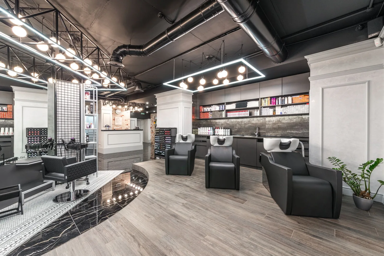 Interior of a modern beauty salon