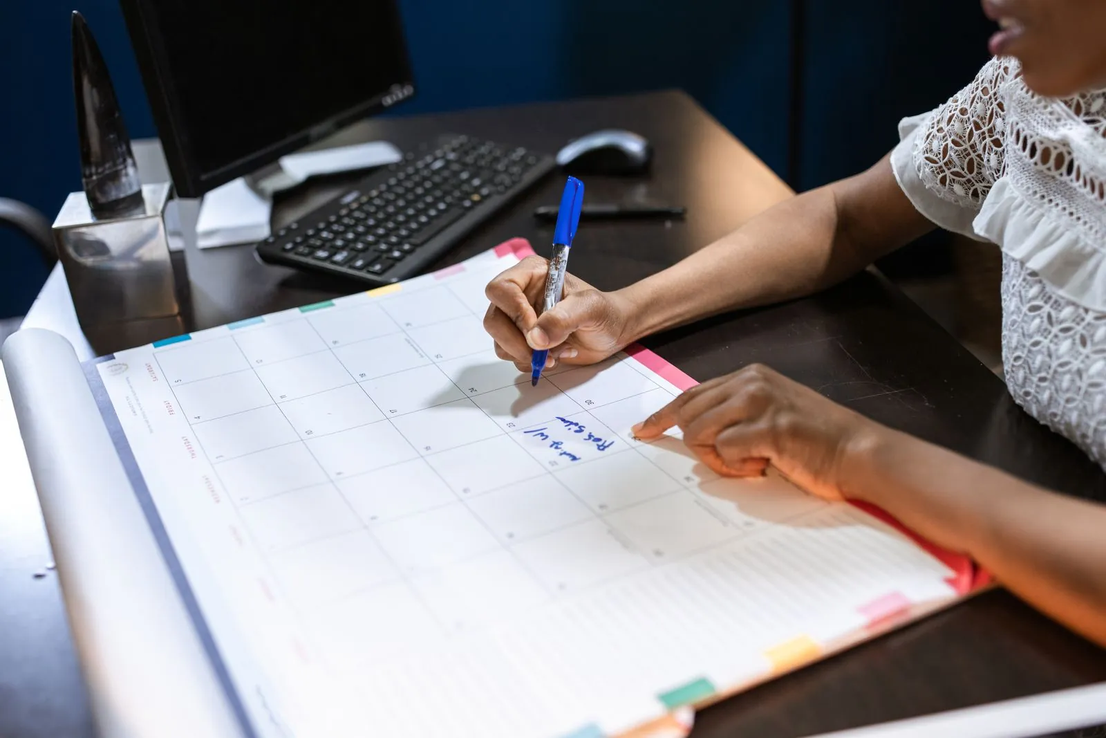 Organizing appointments on a calendar