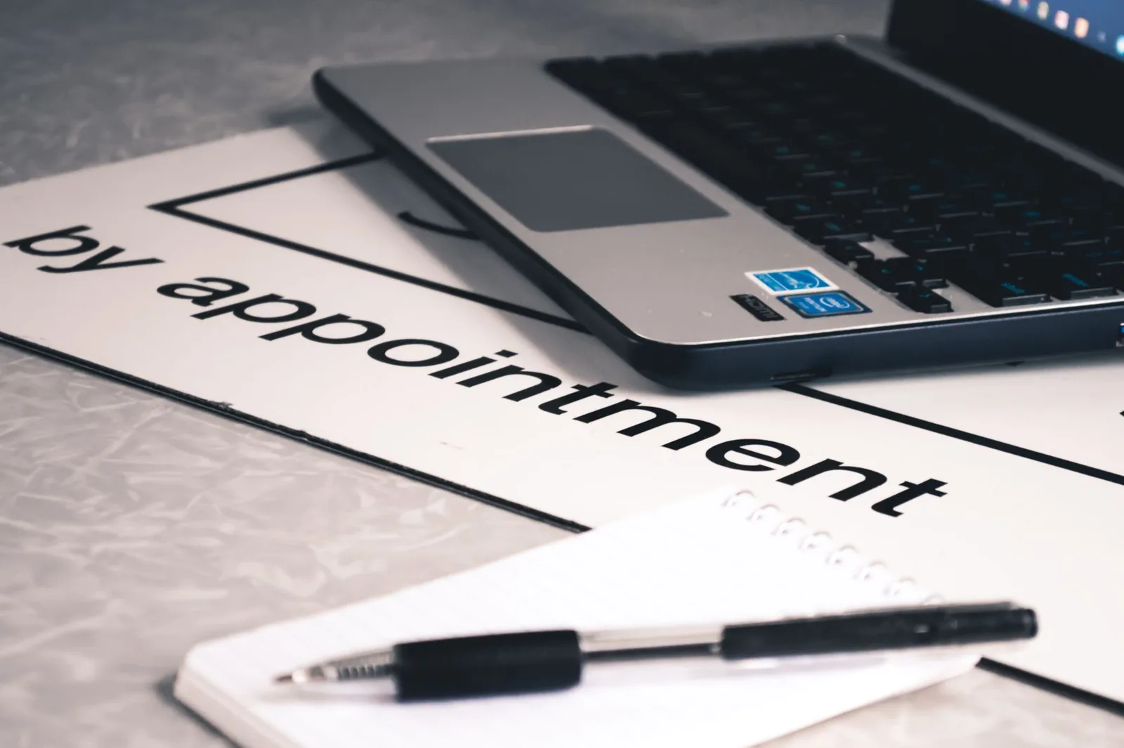A professional using a mobile app to manage appointments